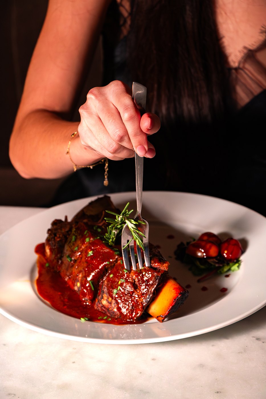 Pièce de viande servie à L'Idéal